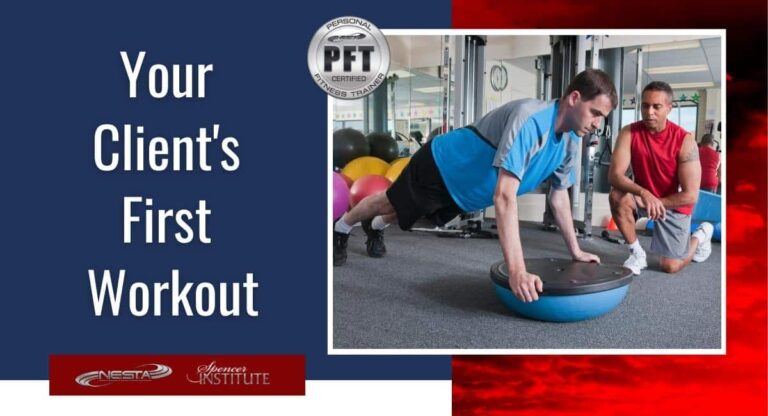 how to structure the first training session with a new personal training client