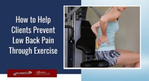 personal training clients with lower back pain